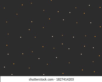 Hand drawn vector abstract flat stock graphic icon illustration sketch seamless pattern with celestial moon,sun and stars,polka dot, mystic and simple collage shapes isolated on black background