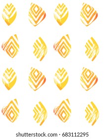 Hand drawn vector abstract freehand textured seamless minimalism pattern collage with zebra motif,organic textures,triangles isolated on white background.