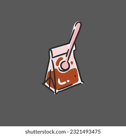 Hand drawn vector abstract graphic doodle simple minimalistic line illustrations with coffee brewing equipment ,preparing coffee drinks. Coffee vector drawing icon isolated.Coffee shop design concept.
