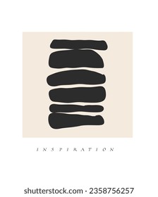 Hand drawn vector abstract graphic line art simple,contemporary collection print with boho aesthetics organic graphic shapes.Fashion feminine concept design for wall decor,print,wallpaper,background.