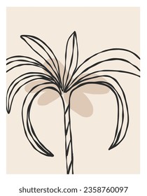 Hand drawn vector abstract graphic line art simple,contemporary collection print with boho aesthetics organic graphic shapes.Fashion feminine concept design for wall decor,print,wallpaper,background.