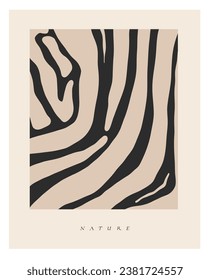Hand drawn vector abstract graphic line art simple,contemporary collection print with boho aesthetics organic graphic safari animal texture shapes.Fashion feminine concept design for wall decor,print.