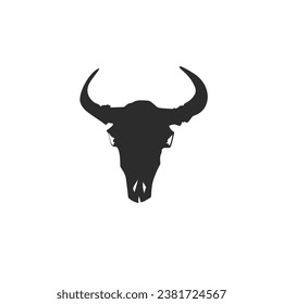 Hand drawn vector abstract graphic line art collection of mystical and esoteric bull and cow animal skull ,isolated on white background.Skull bull Vector sketch line illustration and silhouette.