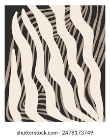 Hand drawn vector abstract graphic line art simple,contemporary collection print with boho aesthetics organic graphic shapes.Fashion feminine concept design for wall decor,print,wallpaper,background.