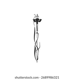 Hand drawn vector abstract outline,graphic,line vintage art nouveau ornament floral frame in calligraphic elegant modern style.Ornate floral vintage outline design concept.Vector frame elements.