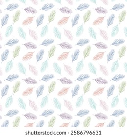 Hand drawn vector abstract pattern. Seamless floral pattern. Suitable for bed sheet design, clothing, wrapping paper, invitation background. Elegant seamless