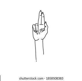 Hand drawn vector abstract stock flat graphic illustration with logo elements ,woman fashion magic line art hand touch in simple style for branding ,isolated on white background