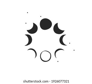 Moon Cycle Vector Art, Icons, and Graphics for Free Download