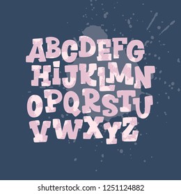 Hand drawn vector Alphabet