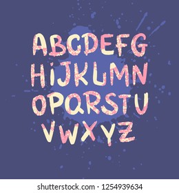 Hand drawn vector Alphabet