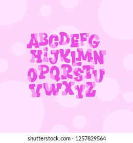 Hand drawn vector Alphabet
