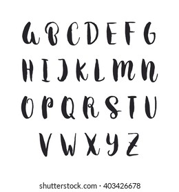 Hand Drawn Vector Alphabet Decorative Isolated Stock Vector (royalty 