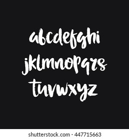 Hand drawn vector alphabet. Decorative letters set.