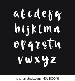 Hand drawn vector alphabet. Decorative letters set.