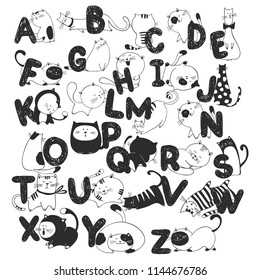 Cat alphabet Images, Stock Photos & Vectors | Shutterstock