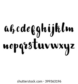 Hand drawn vector alphabet. Easy to use and edit. Made with ink.