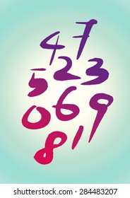 Hand drawn vector alphabet letters