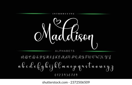 Hand drawn vector alphabet. Modern monoline signature script font. Elegant Signature Font. Best Alphabet Beautiful Calligraphy Signature Font lettering handwritten