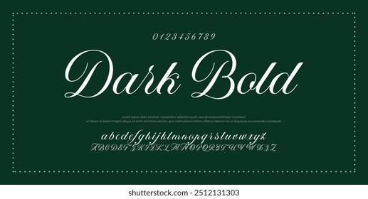 Hand drawn vector alphabet. Modern monoline signature script font. Elegant Signature Font. Best Alphabet Beautiful Calligraphy Signature Font