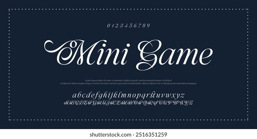 Hand drawn vector alphabet. Modern monoline signature script font. Elegant Signature Font. Best Alphabet Beautiful Calligraphy Signature Font