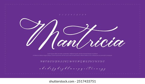 Hand drawn vector alphabet. Modern monoline signature script font. Elegant Signature Font. Best Alphabet Beautiful Calligraphy Signature Font lettering