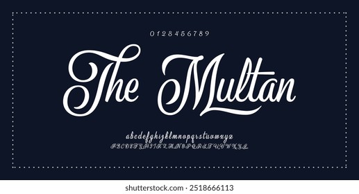 Hand drawn vector alphabet. Modern monoline signature script font. Elegant Signature Font. Best Alphabet Beautiful Calligraphy Signature Font