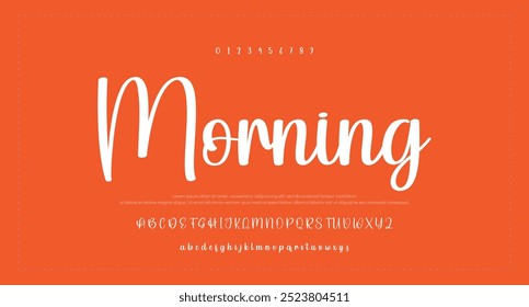 Hand drawn vector alphabet. Modern monoline signature script font. Elegant Signature Font. Best Alphabet Beautiful Calligraphy Signature Font lettering