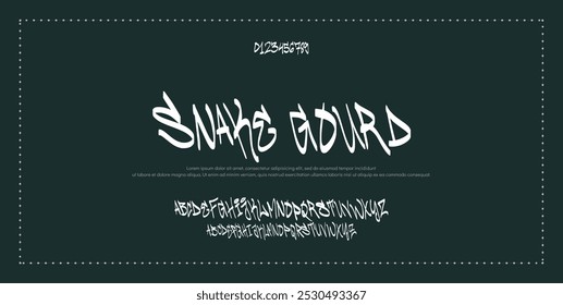 Alfabeto vetorial desenhado à mão. Fonte moderna de script de assinatura monocromática. Fonte de assinatura elegante. Melhor Alfabeto Bela Caligrafia Assinatura Fontes