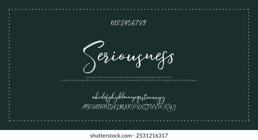 Hand drawn vector alphabet. Modern monoline signature script font. Elegant Signature Font. Best Alphabet Beautiful Calligraphy Signature Font lettering
