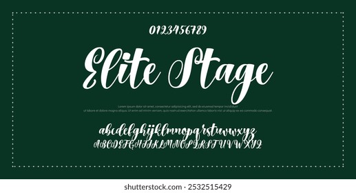 Hand drawn vector alphabet. Modern monoline signature script font. Elegant Signature Font. Best Alphabet Beautiful Calligraphy Signature Font lettering