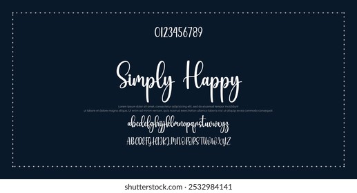 Hand drawn vector alphabet. Modern monoline signature script font. Elegant Signature Font. Best Alphabet Beautiful Calligraphy Signature Font lettering