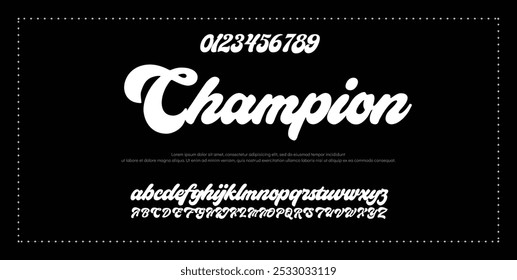 Handgezeichnetes Vektoralphabet. Moderne Schriftart für Monoline-Signaturen. Elegante Signatur. Bestes Alphabet Schöne Kalligrafie Signatur Schriftart Schriftzug