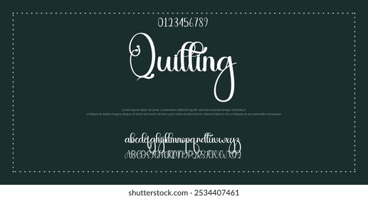 Hand drawn vector alphabet. Modern monoline signature script font. Elegant Signature Font. Best Alphabet Beautiful Calligraphy Signature Font lettering