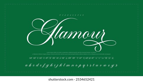 Hand drawn vector alphabet. Modern monoline signature script font. Elegant Signature Font. Best Alphabet Beautiful Calligraphy Signature Font lettering