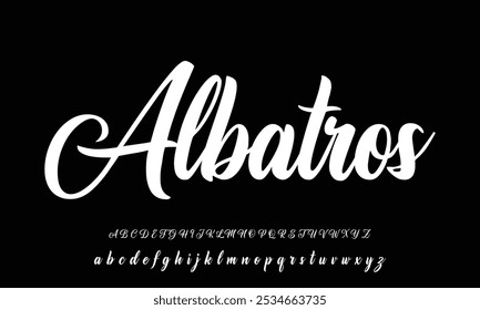 Hand drawn vector alphabet. Modern monoline signature script font. Elegant Signature Font. Best Alphabet Beautiful Calligraphy Signature Font lettering