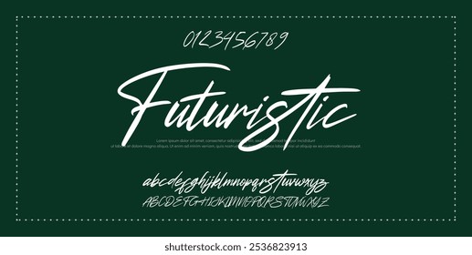 Hand drawn vector alphabet. Modern monoline signature script font. Elegant Signature Font. Best Alphabet Beautiful Calligraphy Signature Font lettering