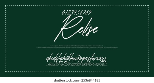 Hand drawn vector alphabet. Modern monoline signature script font. Elegant Signature Font. Best Alphabet Beautiful Calligraphy Signature Font lettering
