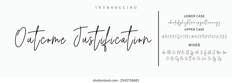 Hand drawn vector alphabet. Modern monoline signature script font. Elegant Signature Font. Best Alphabet Beautiful Calligraphy Signature Font