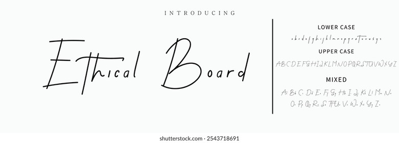 Hand drawn vector alphabet. Modern monoline signature script font. Elegant Signature Font. Best Alphabet Beautiful Calligraphy Signature Font