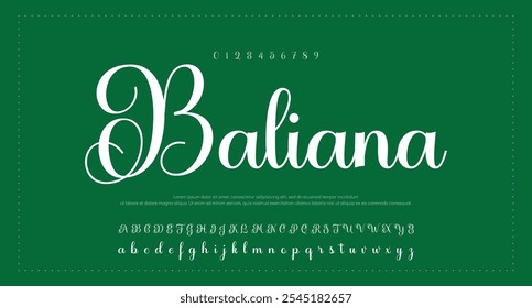 Alfabeto vetorial desenhado à mão. Fonte moderna de script de assinatura monocromática. Fonte de assinatura elegante. Melhor Alfabeto Bela Caligrafia Assinatura Fonte