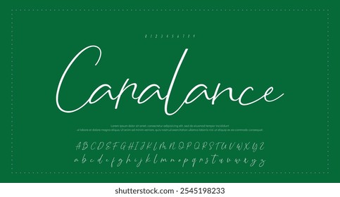 Handgezeichnetes Vektoralphabet. Moderne Schriftart für Monoline-Signaturen. Elegante Signatur. Bestes Alphabet Schöne Kalligrafie Signatur Schriftart Schriftzug