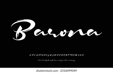 Hand drawn vector alphabet. Modern monoline signature script font. Elegant Signature Font. Best Alphabet Beautiful Calligraphy Signature Font lettering handwritten