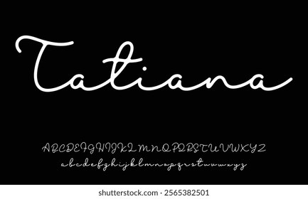 Hand drawn vector alphabet. Modern monoline signature script font. Elegant Signature Font. Best Alphabet Beautiful Calligraphy Signature Font lettering