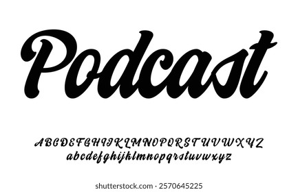 Hand drawn vector alphabet. Modern monoline signature script font. Elegant Signature Font. Best Alphabet Beautiful Calligraphy Signature Font