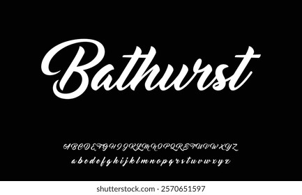 Hand drawn vector alphabet. Modern monoline signature script font. Elegant Signature Font. Best Alphabet Beautiful Calligraphy Signature Font lettering