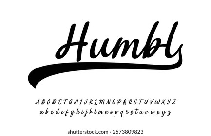 Hand drawn vector alphabet. Modern monoline signature script font. Elegant Signature Font. Best Alphabet Beautiful Calligraphy Signature Font lettering