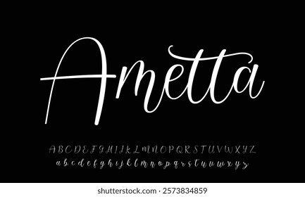 Hand drawn vector alphabet. Modern monoline signature script font. Elegant Signature Font. Best Alphabet Beautiful Calligraphy Signature 