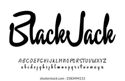 Hand drawn vector alphabet. Modern monoline signature script font. Elegant Signature Font. Best Alphabet Beautiful Calligraphy Signature Font lettering