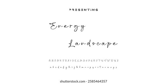 Hand drawn vector alphabet. Modern monoline signature script font. Elegant Signature Font. Best Alphabet Beautiful Calligraphy Signature Font lettering