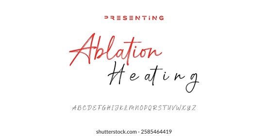 Hand drawn vector alphabet. Modern monoline signature script font. Elegant Signature Font. Best Alphabet Beautiful Calligraphy Signature Font lettering